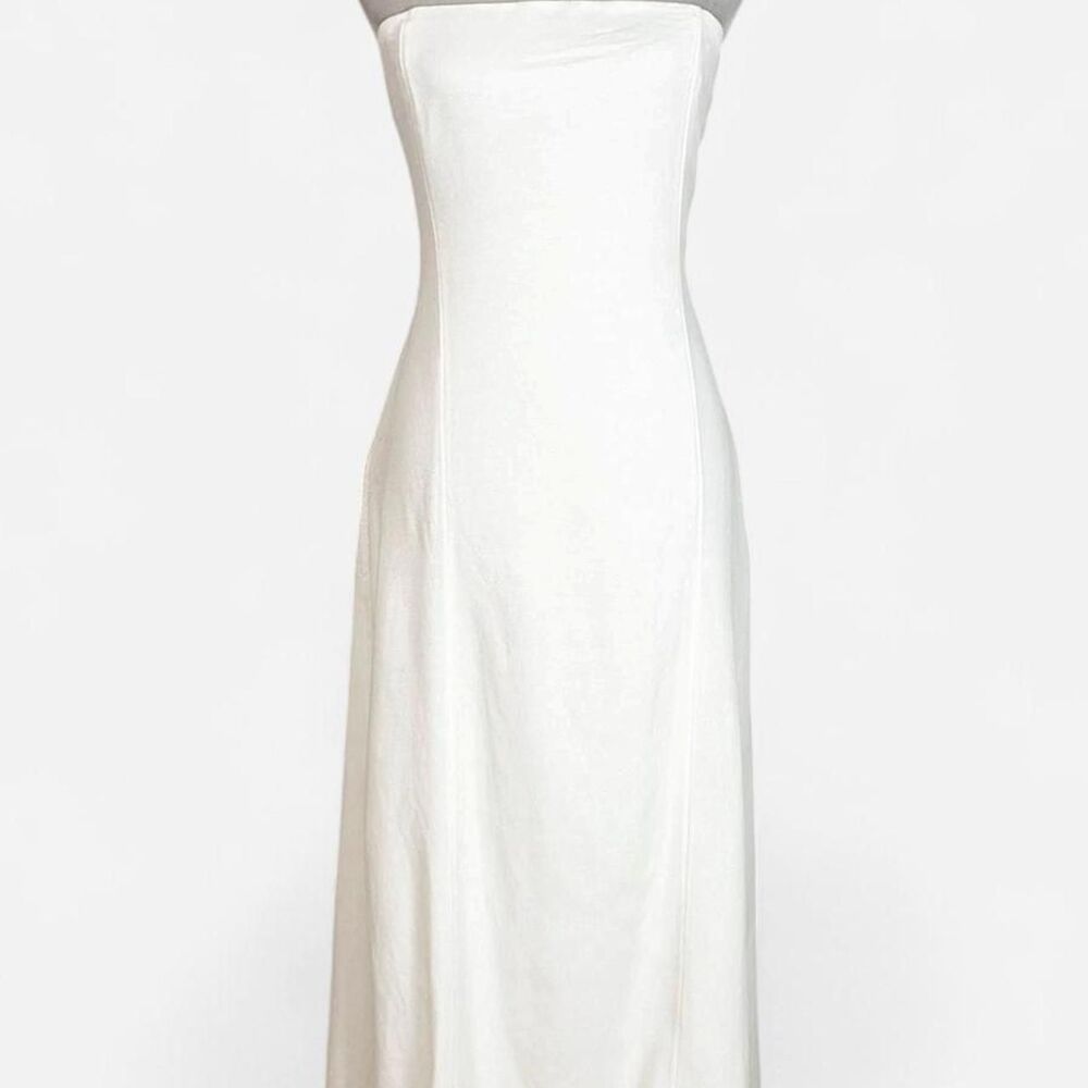 12th-tribe Women's White and Cream Dress